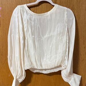 Anthropology Elegant Cream Women's Top